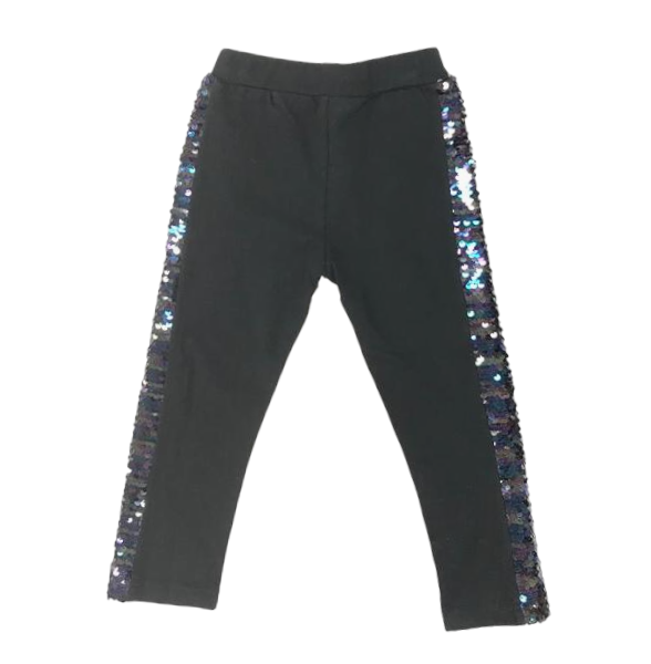A70 82341-A Side Sequin Leggings : Peacock / 4 5 6;2-2-2