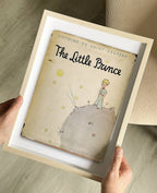 The Little Prince by Antoine DE Saint Book Cover Print: Maple Frame / 11×14"