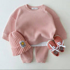 Baby Cotton Tracksuit Pullover Set: 12-18M / Hui
