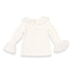 17141 Lace Collar & Cuff L/S Top: 2T 3T 4T; 2-2-2
