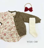 Bella Floral Romper: 2pc set (romper+bow) / 18-24 months