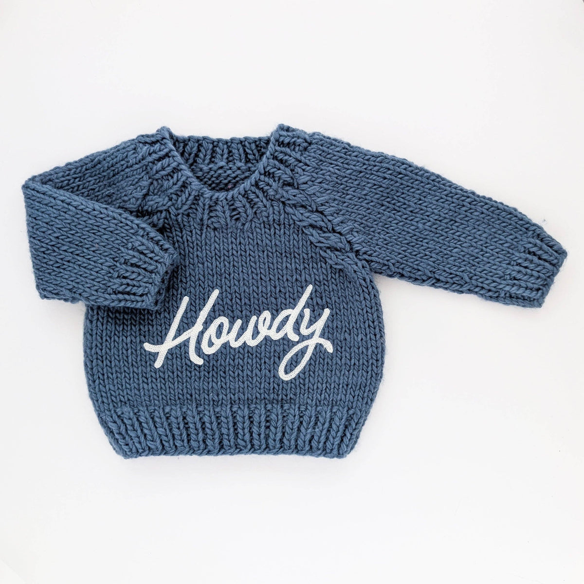 Howdy Sweater Slate Blue for Baby & Toddler: 18-24 months