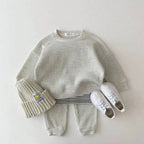 Baby Cotton Tracksuit Pullover Set: 6-12M / Navy