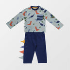 Multicoloured Dinosaur Print Top and Legging Set: 3-6 Months