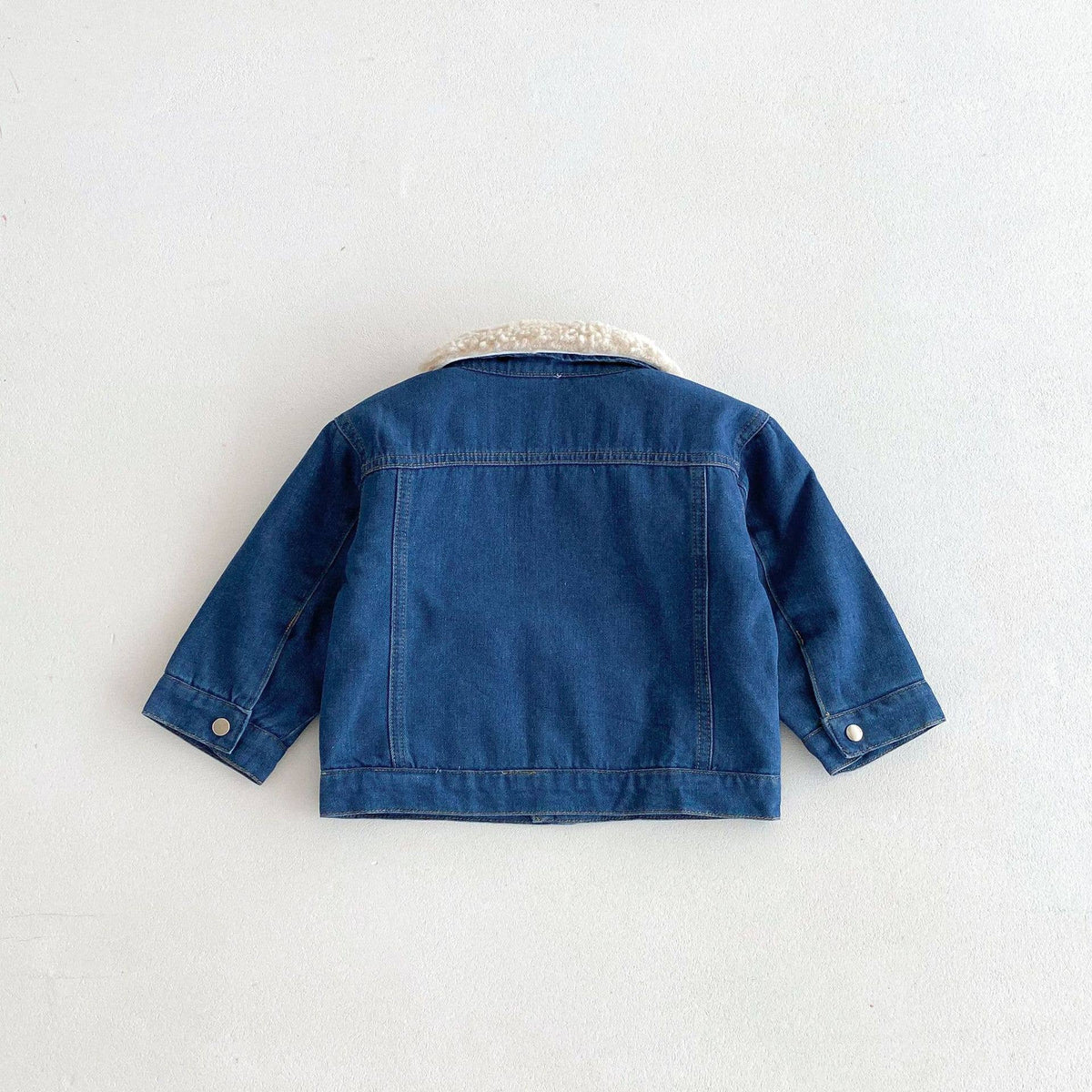 Baby Denim Jacket with Sherpa Collar: 7