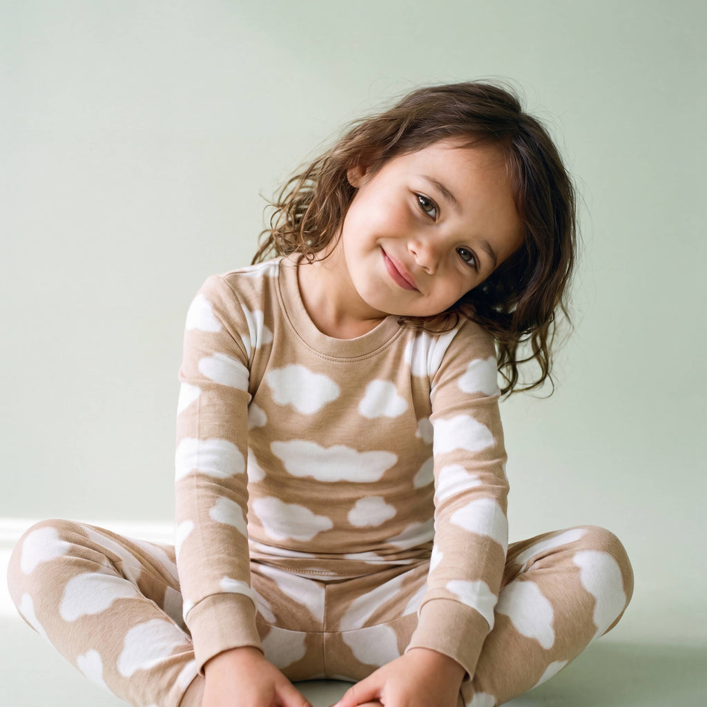 Modal Long Sleeve Pajama Set for Kids Cloud: Sky / XS(12-18M)