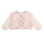Cotton Candy | Organic Pointelle Ruffle Sweater: 6-9m