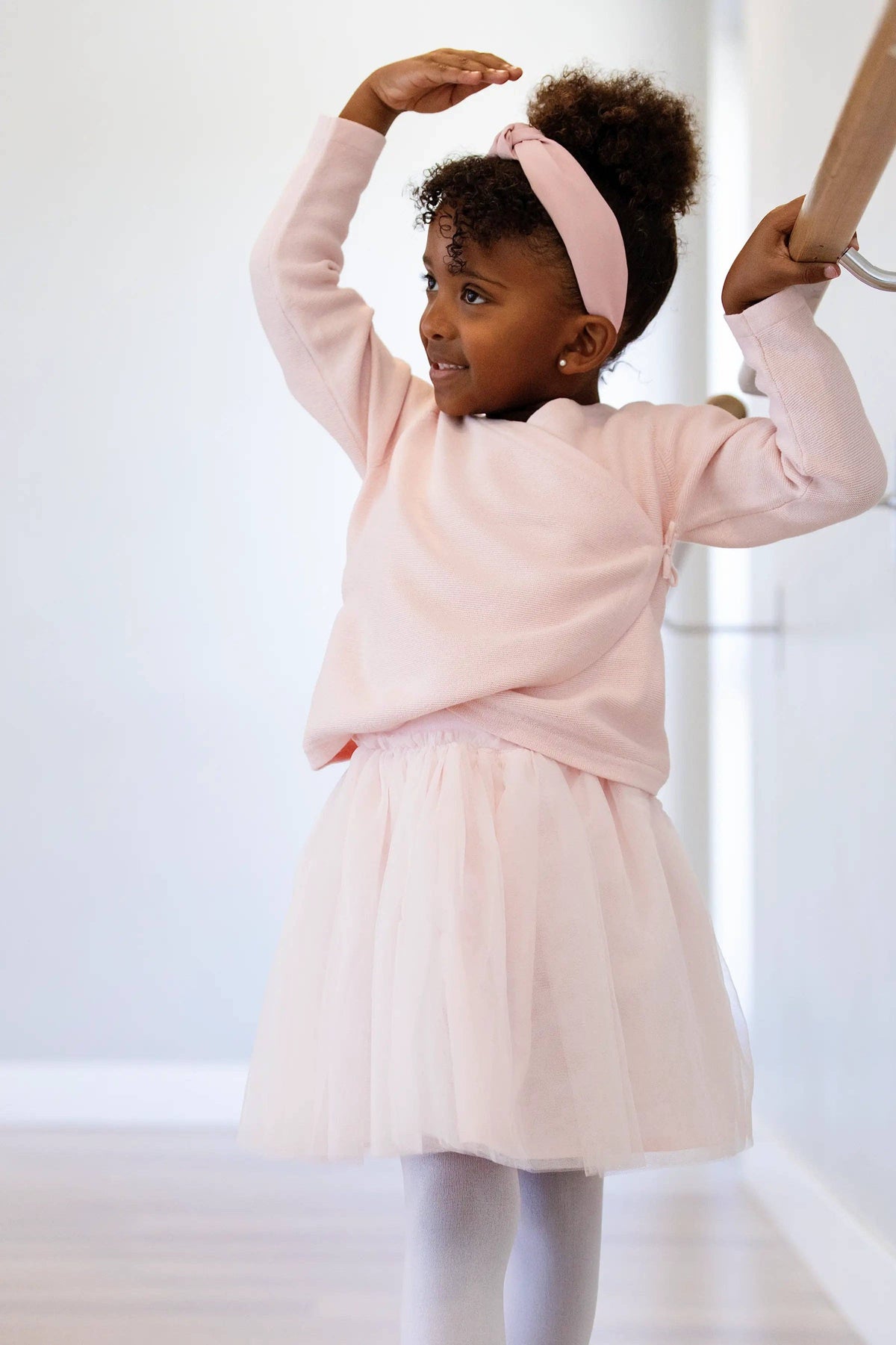 Wrap Cardigan_Light Pink: Girl / Light Pink / 6-9m