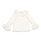 17141 Lace Collar & Cuff L/S Top: 2T 3T 4T; 2-2-2