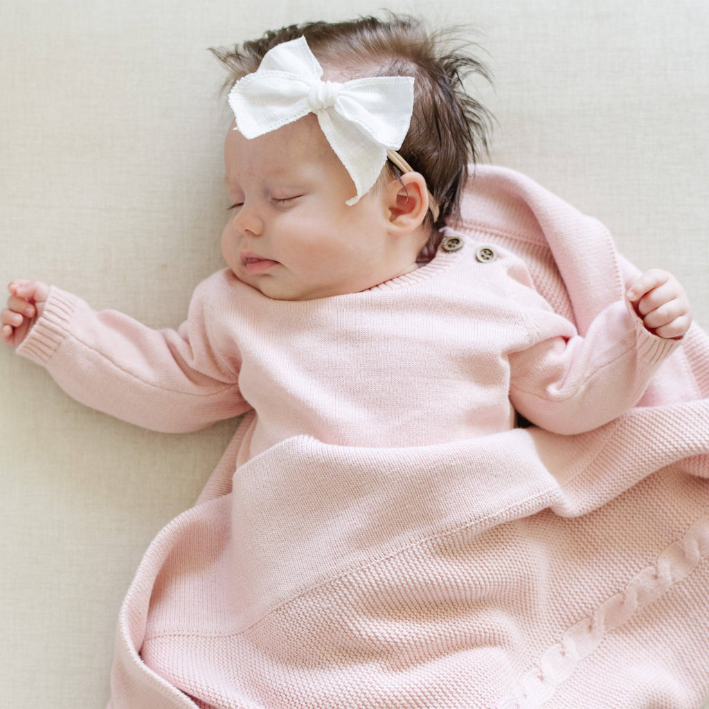 HEIRLOOM COTTON KNIT SETS: Tan / 3-6 Months
