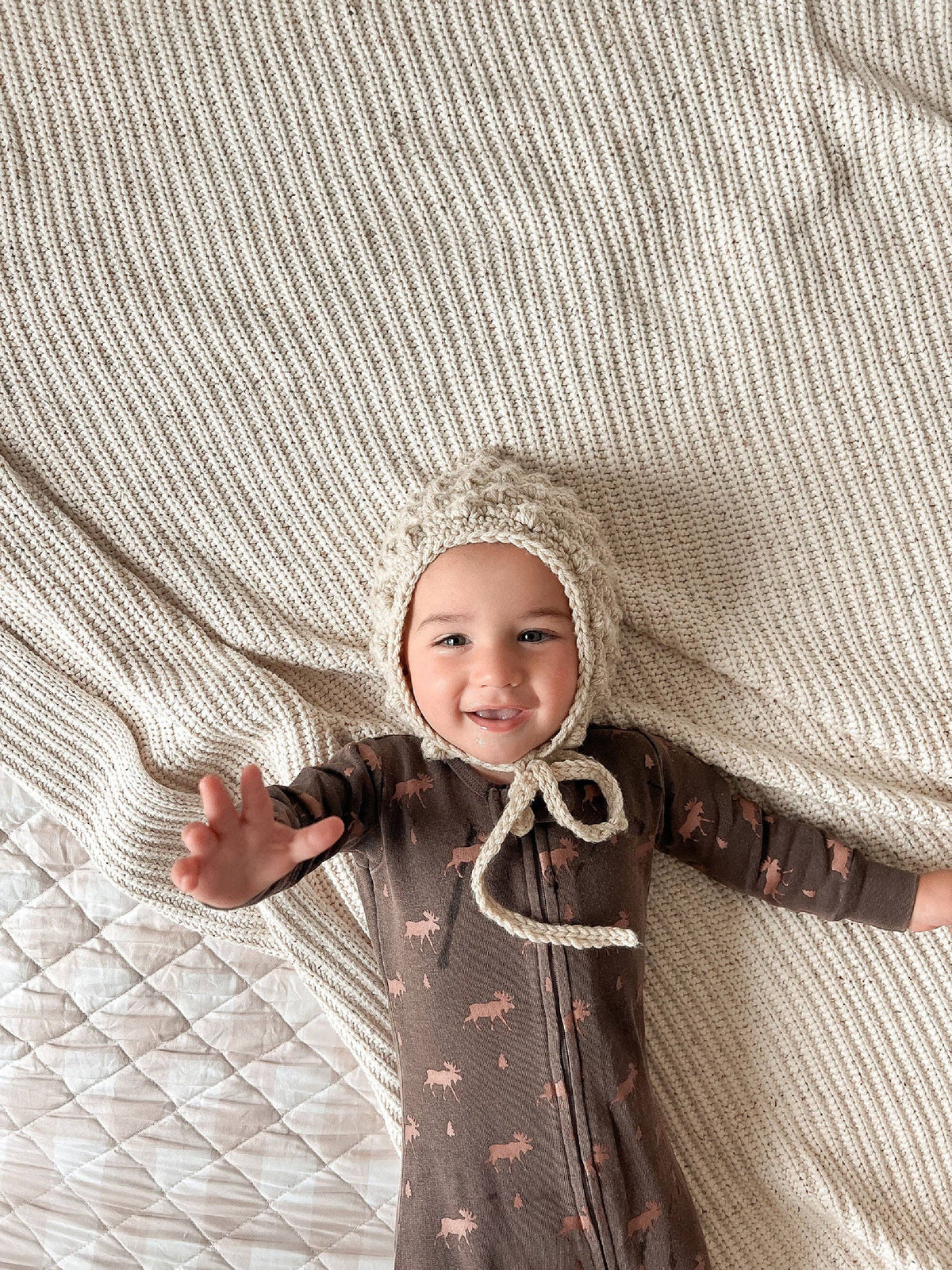 Bark Moose | Organic Cozy Zipper Footie: 6-9m