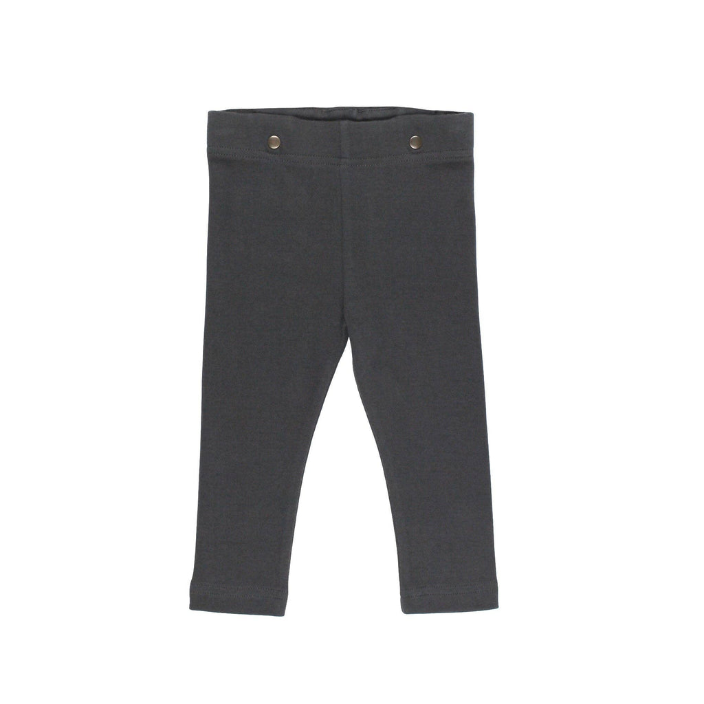 Charcoal | Organic Baby Dress Pants: 3-6m