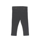 Charcoal | Organic Baby Dress Pants: 3-6m