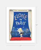 Eloise in Paris Book by Kay Thompson Cover Print: Maple Frame / 11×14"