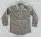 Brown Stripes Printed Boys Shirt — Cotton Boys Shirt | 0-13 Years: 4YEAR