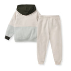 Color Blocked Sweatshirt & Pants Set - Bobcat: 12M