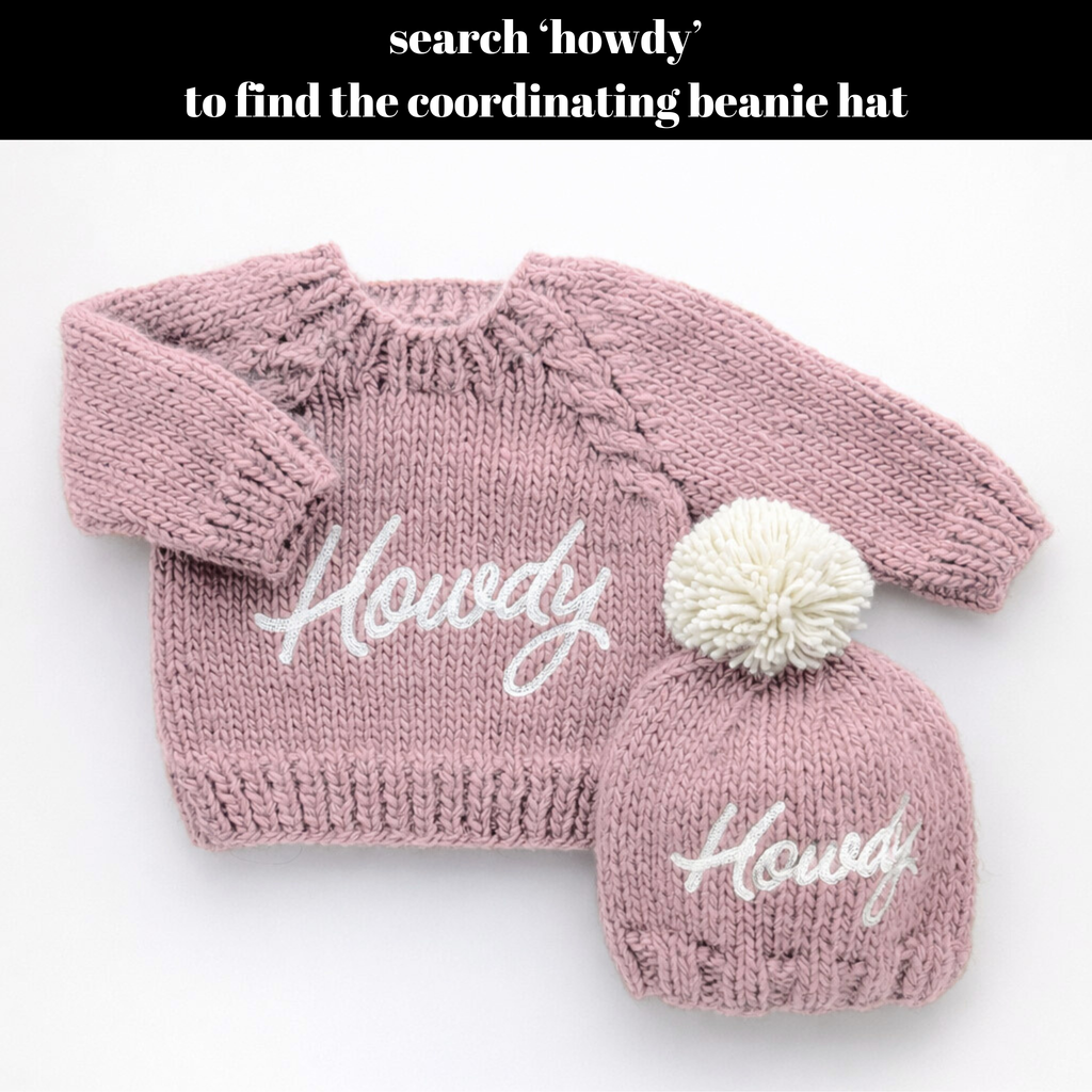 Howdy Sweater Rosy for Baby & Toddler: 0-6 months
