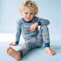 Bamboo Long Sleeve Pajama Set Vintage Cars: S(2T)
