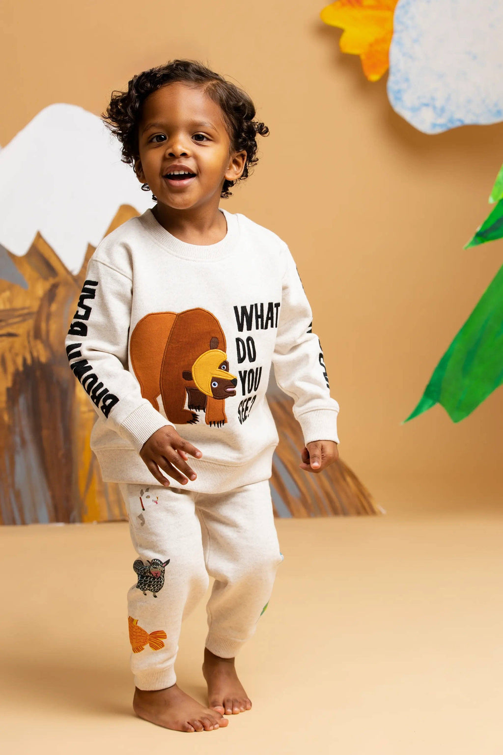 Sporty Sweatshirt_Eric Carle Brown Bear: Unisex / Eric Carle Brown Bear / 12-18m