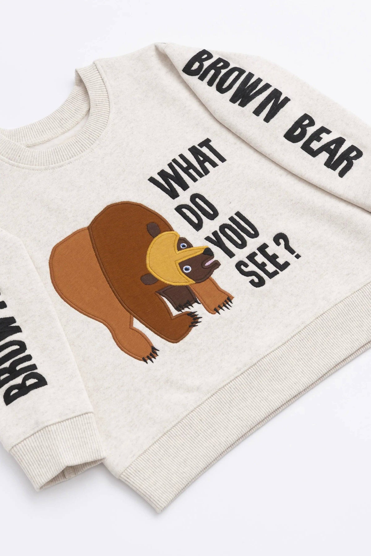 Sporty Sweatshirt_Eric Carle Brown Bear: Unisex / Eric Carle Brown Bear / 3-6m