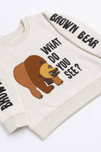 Sporty Sweatshirt_Eric Carle Brown Bear: Unisex / Eric Carle Brown Bear / 9-12m