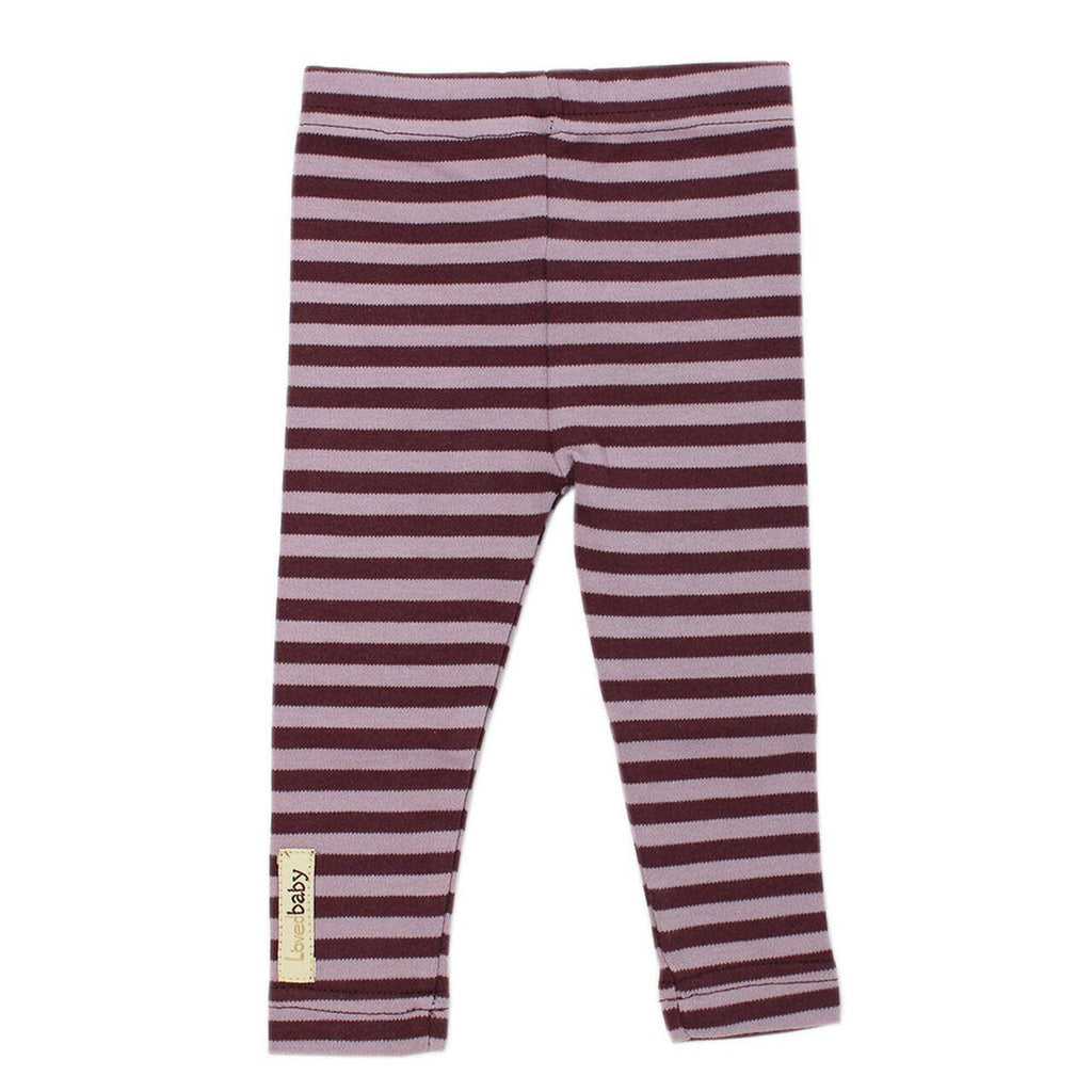 Lavender/Eggplant | Organic Leggings: 9-12m