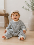 Striped Cozy Romper: 12-18M