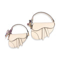 B1309 & B1342 Saddle Purse w/ Scarf (6 Colors): IVORY / B1342 - BIG