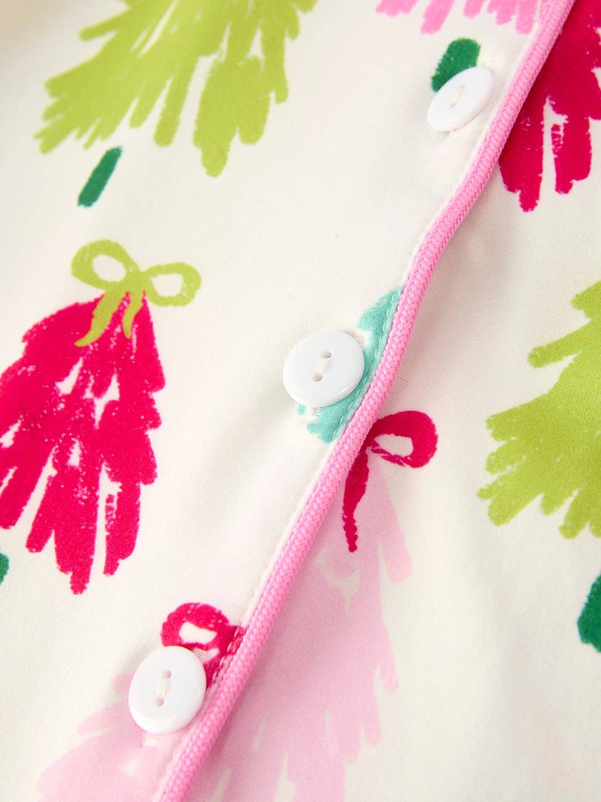 Christmas Tree Girls Pajama Set with Furry Trim: Perfect for Winter Nights: 7