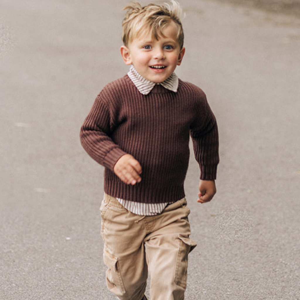 Woven Striped Button Down With Tie: 2T