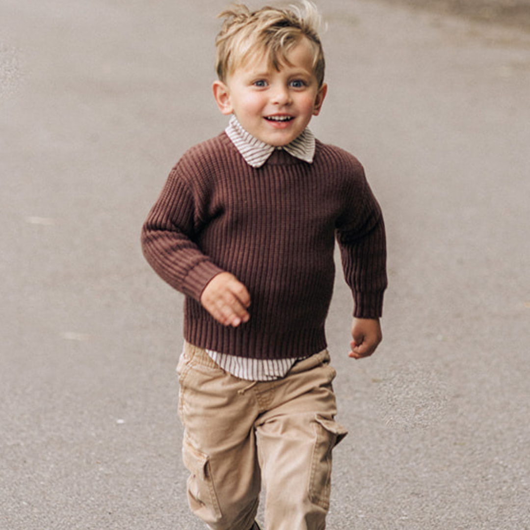 Woven Striped Button Down With Tie: 2T