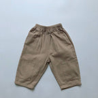 Kids Denim Trousers Casual Retro Wide-Leg Pants: Denim Blue / 3T
