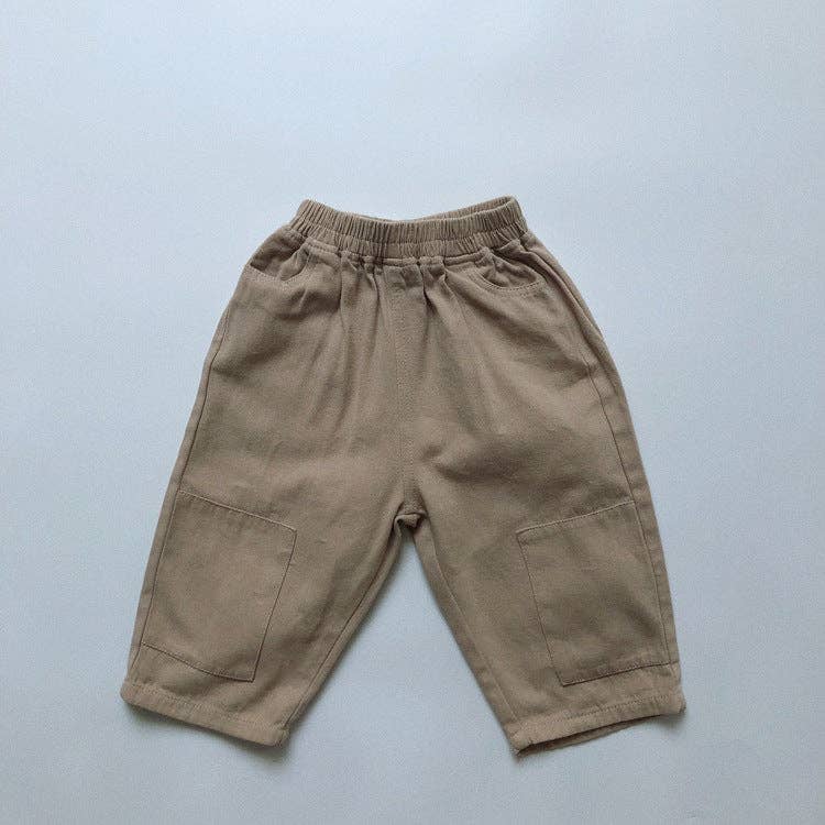 Kids Denim Trousers Casual Retro Wide-Leg Pants: Denim Blue / 18-24M/2T