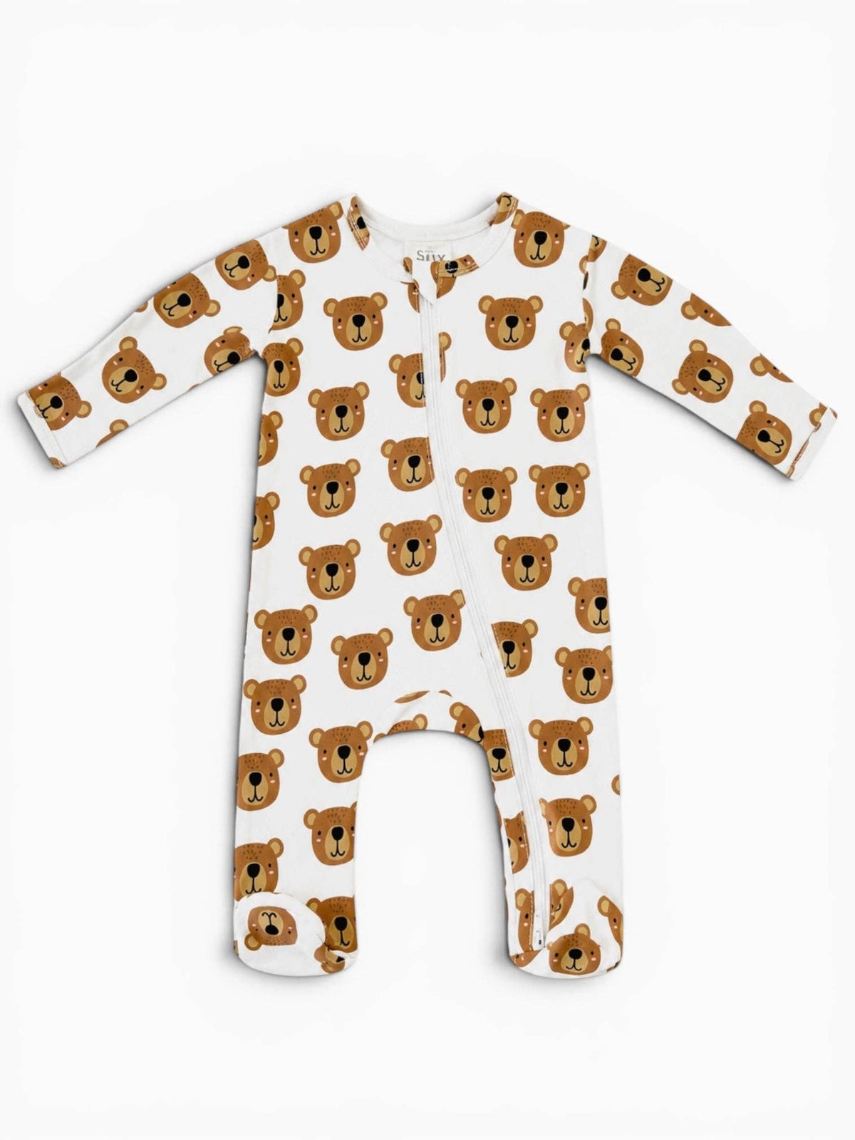 Baby Bear / Organic Cotton 2-Way Zip Footie: 0 - 3 mo.