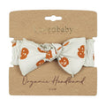 Jack-o-Lanterns | Organic Smocked Headband: 0-12m