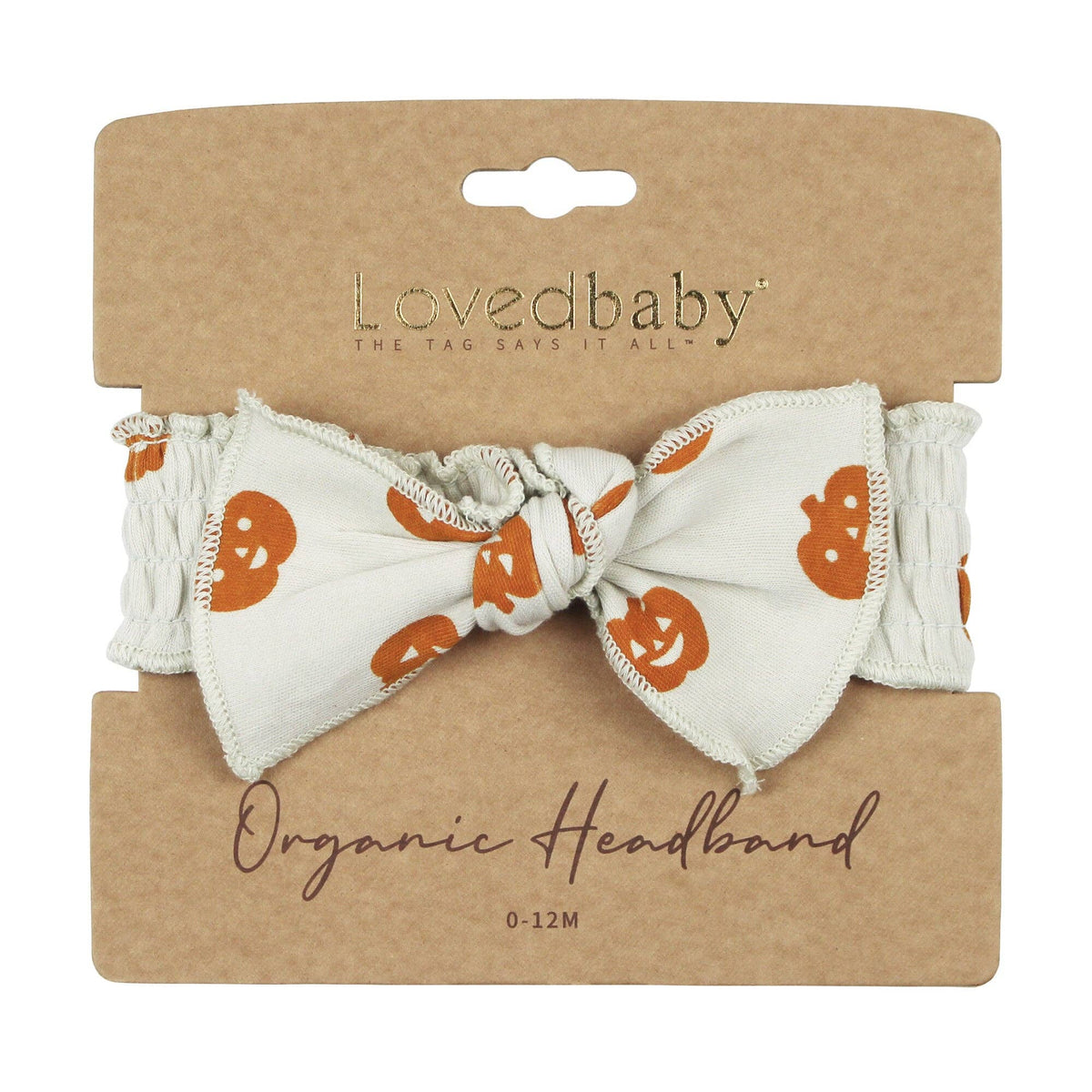 Jack-o-Lanterns | Organic Smocked Headband: 0-12m