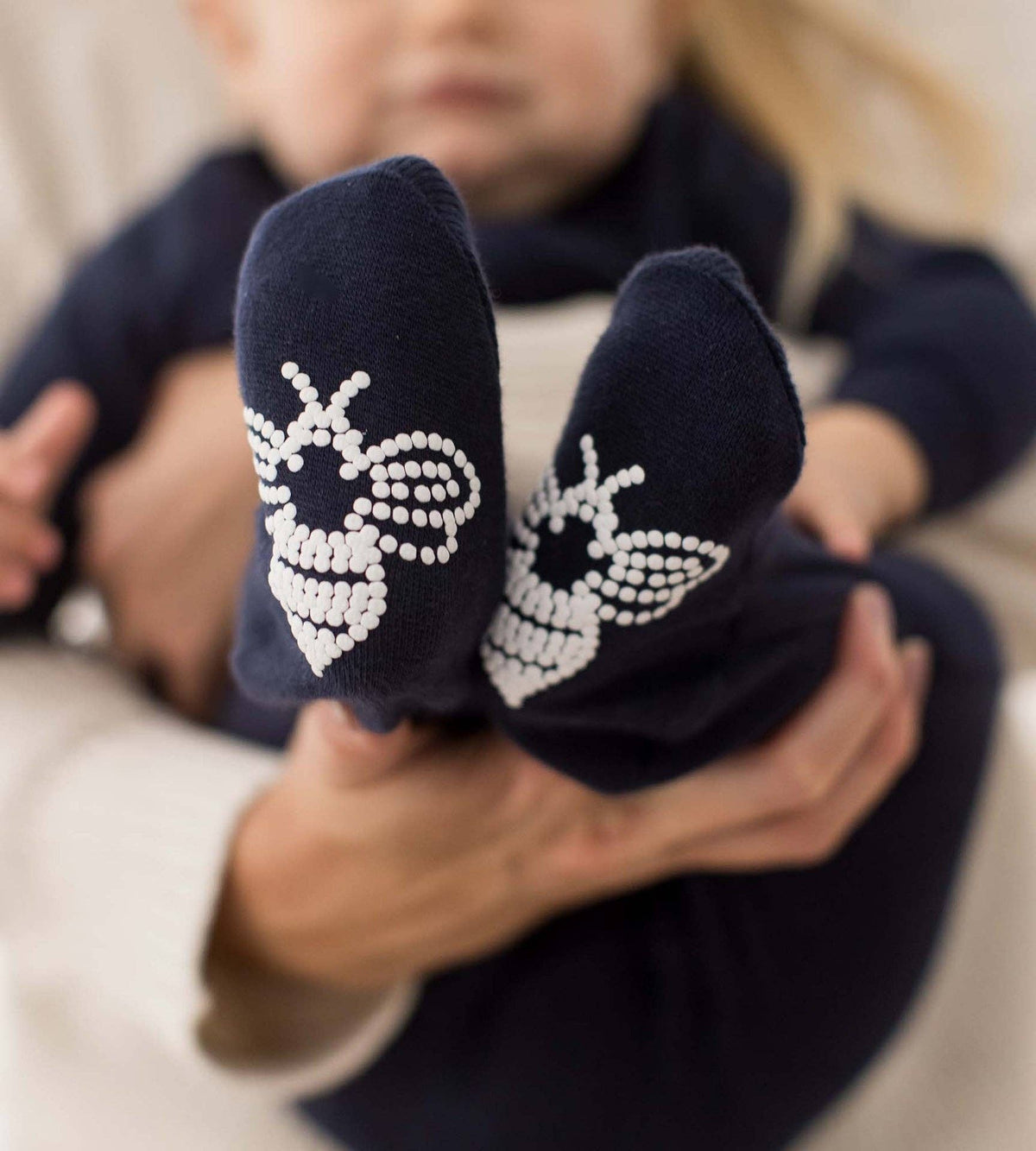 Solid Rib Organic Cotton Sleep & Play - Midnight: Midnight / 6-9 Months