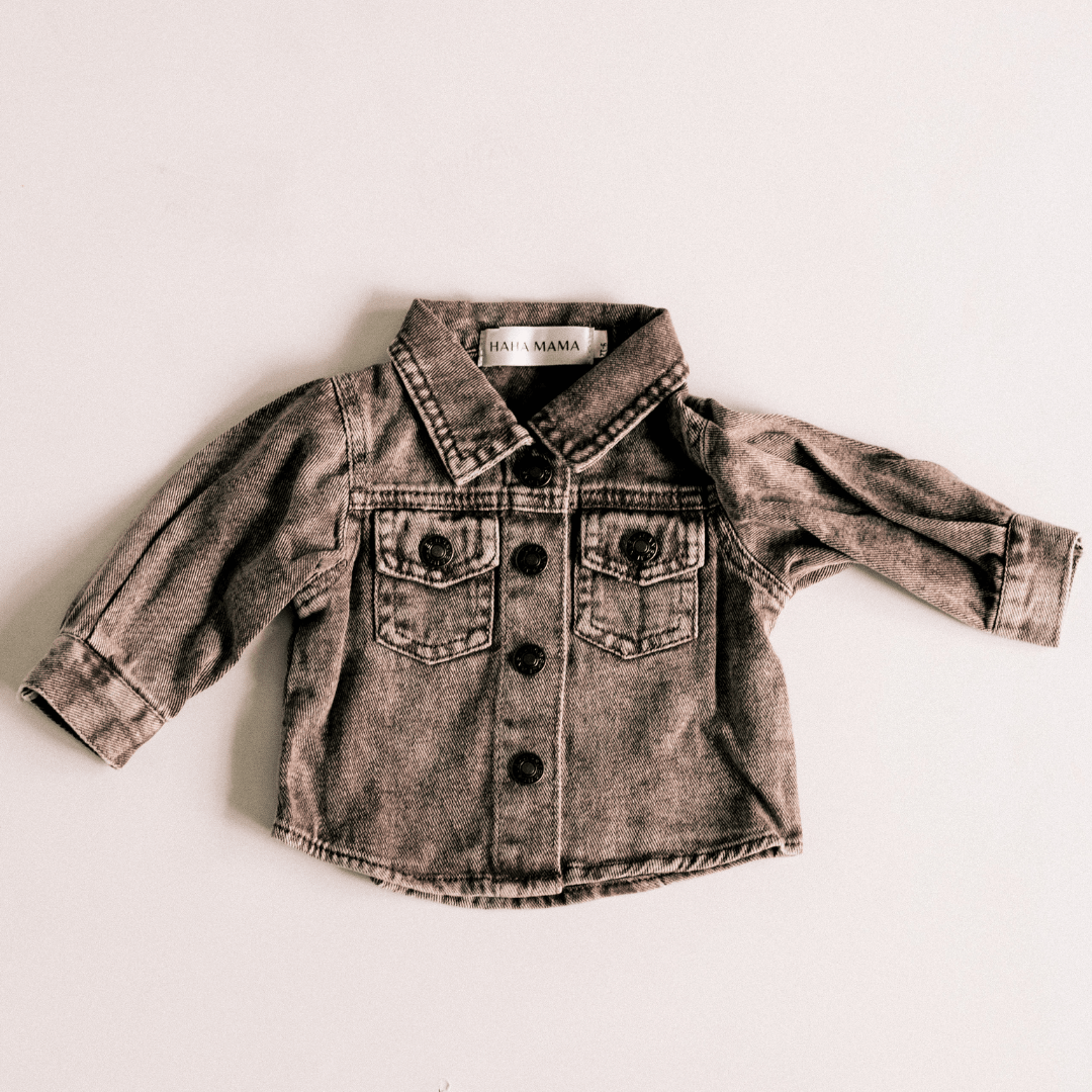 Brown Denim Jacket - Infant: 9-12M