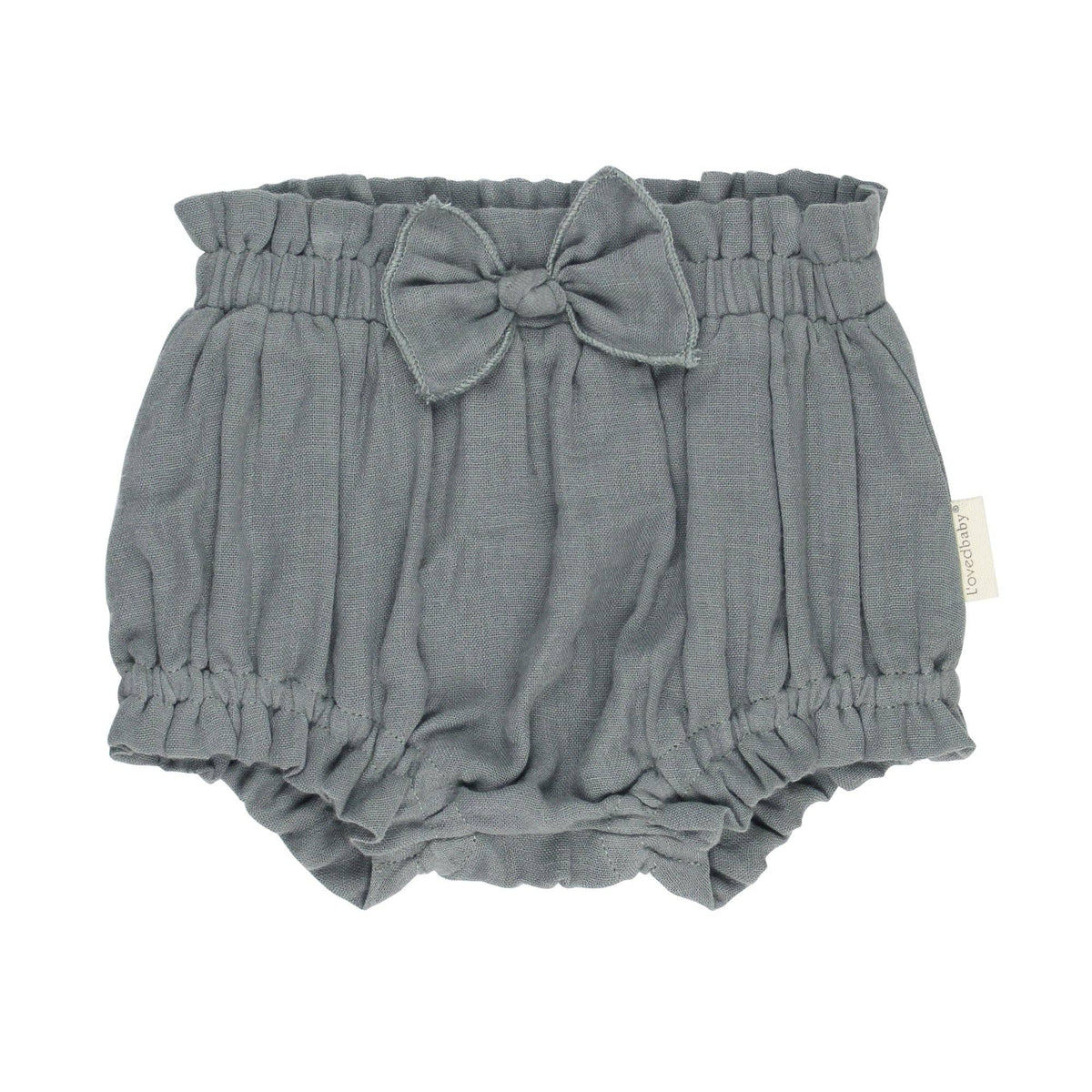 Moonstone | Organic Muslin Ruffle Bloomer: 12-18m
