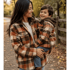 Brown & Rust Plaid Flannel - Child: 3-4T