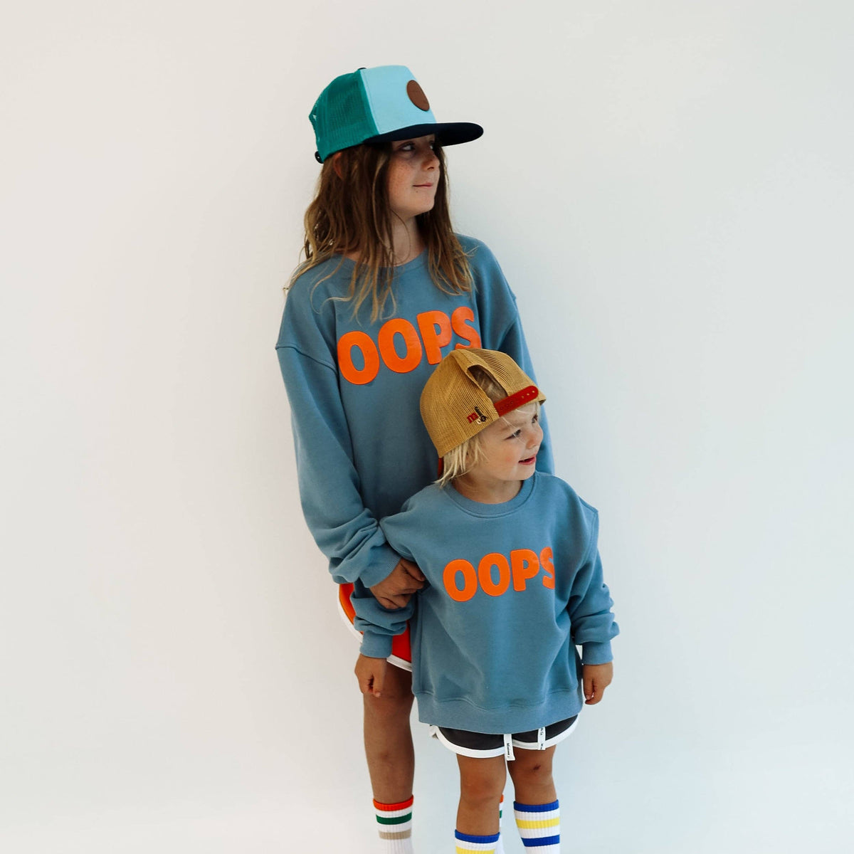 SORRY, MY DOG ATE MY HOMEWORK | DUSTY BLUE | oversized drop shoulder | KIDS: DUSTY BLUE / 6-8 PULLOVER