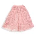Wavy Mesh Midi Skirt: Pink