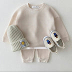 Baby Cotton Tracksuit Pullover Set: 12-18M / Navy