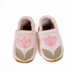 Tulip on Oyster Leather Shoes Moccs Baby and Toddler: 4   (12m)5"