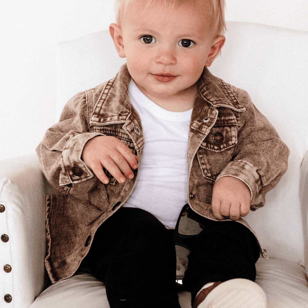 Brown Denim Jacket - Infant: 9-12M