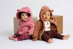 Baby Sherpa Teddy Cardigan_Caramel Brown: Unisex / Caramel Brown / 9-12m