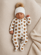 Baby Bear / Organic Cotton 2-Way Zip Footie: 6 - 9 mo.