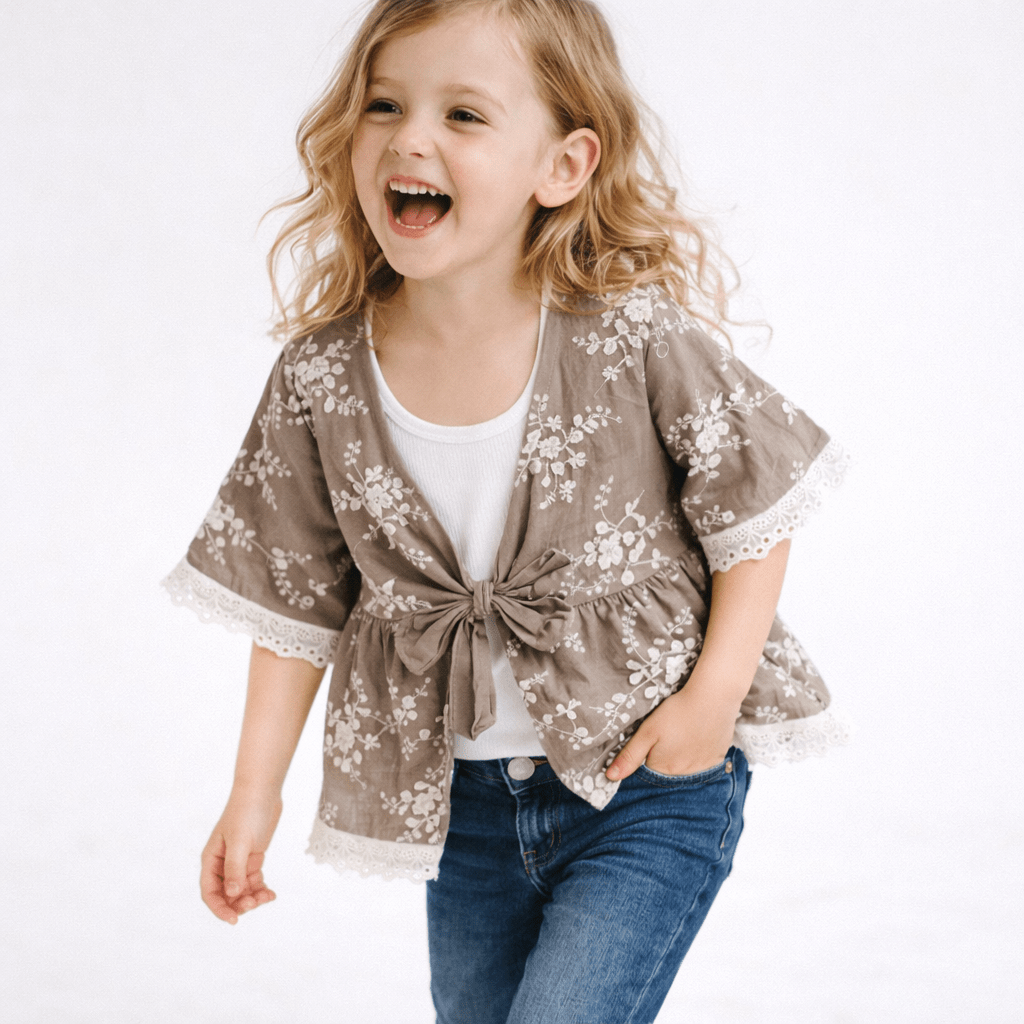 Embroidered Cardigan- Child: 3-4T