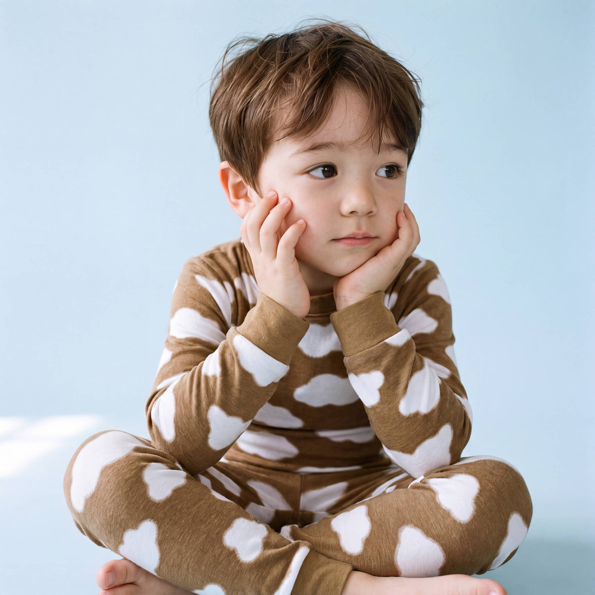 Modal Long Sleeve Pajama Set for Kids Cloud: Sky / XXS(6-12M)