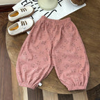 Baby & Kids Printed Casual Pants: Black Polka Dot / 4-5T